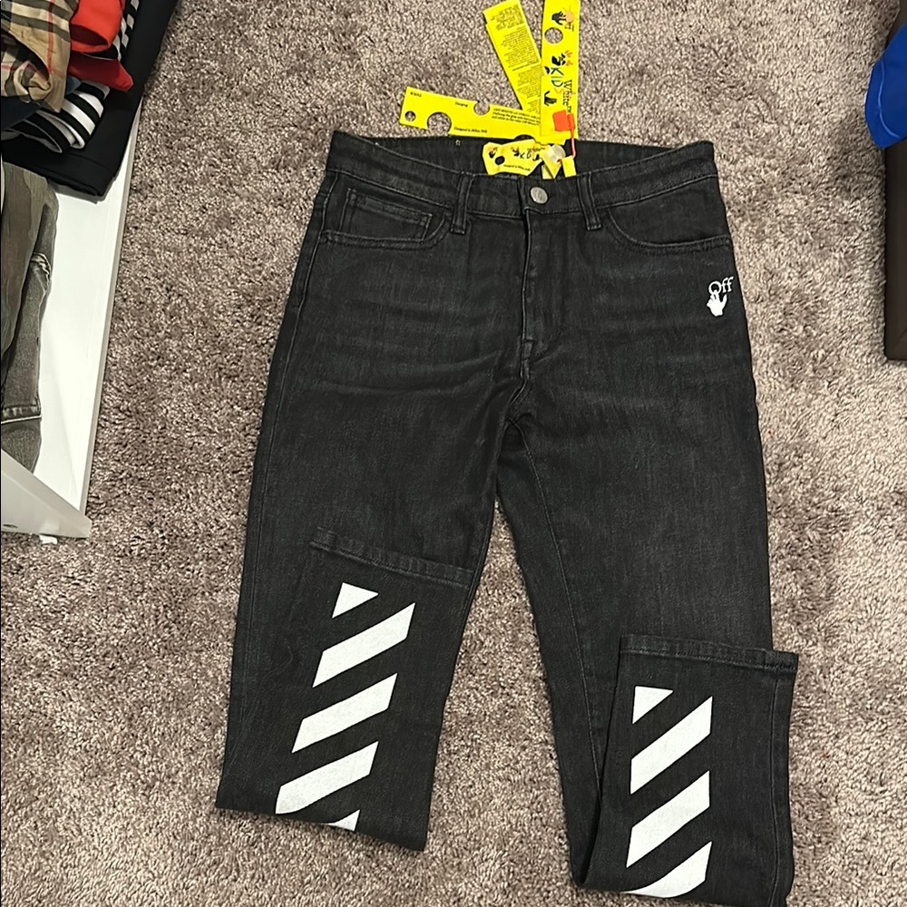 Off-White Black Jeans